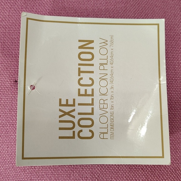 Luxe Collection All Over Icon Pillow Pink With Embroidered Western Boots - Picture 3 of 4